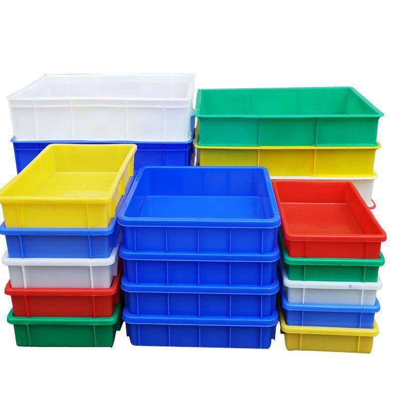 Electronic Disk Storage Box Plastic Box Plastic Square Plate Turnover Box Plastic Frame Food Box Logistics Turnover Box Thickeneded Free Shipping