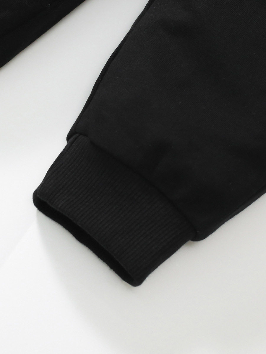 Kids' Long Pants, Autumn Cotton Boys' Cargo Pants, Black Casual Kids' Trousers