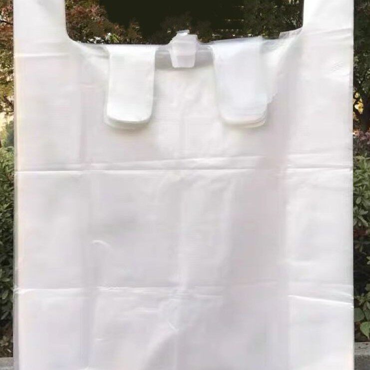 白いベスト手提げ袋80*100*5糸の新しい材料