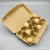 Pulp egg tray manufacturers directly supply disposable degradable shock-proof compression-resistant pulp tray egg box paper packaging box