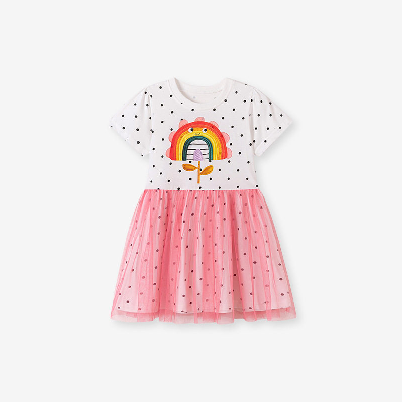 Kids' Dress Wholesale, [Style] Girls' Dress, Summer Tulle Cute Kids' Dress