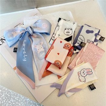 Wedding Shop Long Ribbon Silk Scarf Hairband for Women, Hair Tie, Hair Ribbon, Cute Multifunctional Scarf for Girls
