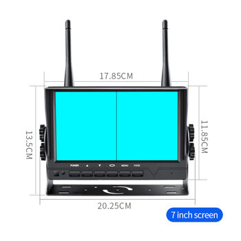 Wireless Ahd High-Definition Driving Recorder 360 Panoramic View 2.4g Transmission Parking Video Reversing Ips Image New Model