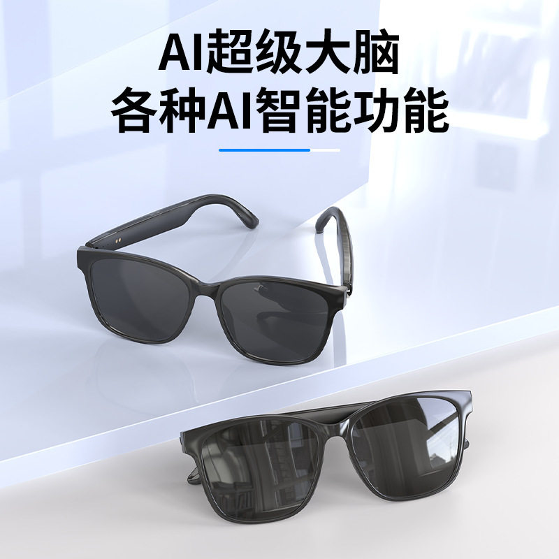 Modern Hy-C8 Wireless Bluetooth Glasses with Earphones for Real-Time Translation, Conference Calls, Simultaneous Interpretation, and Ai Smart Glasses
