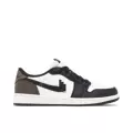 Aj1 cowhide black and white brown