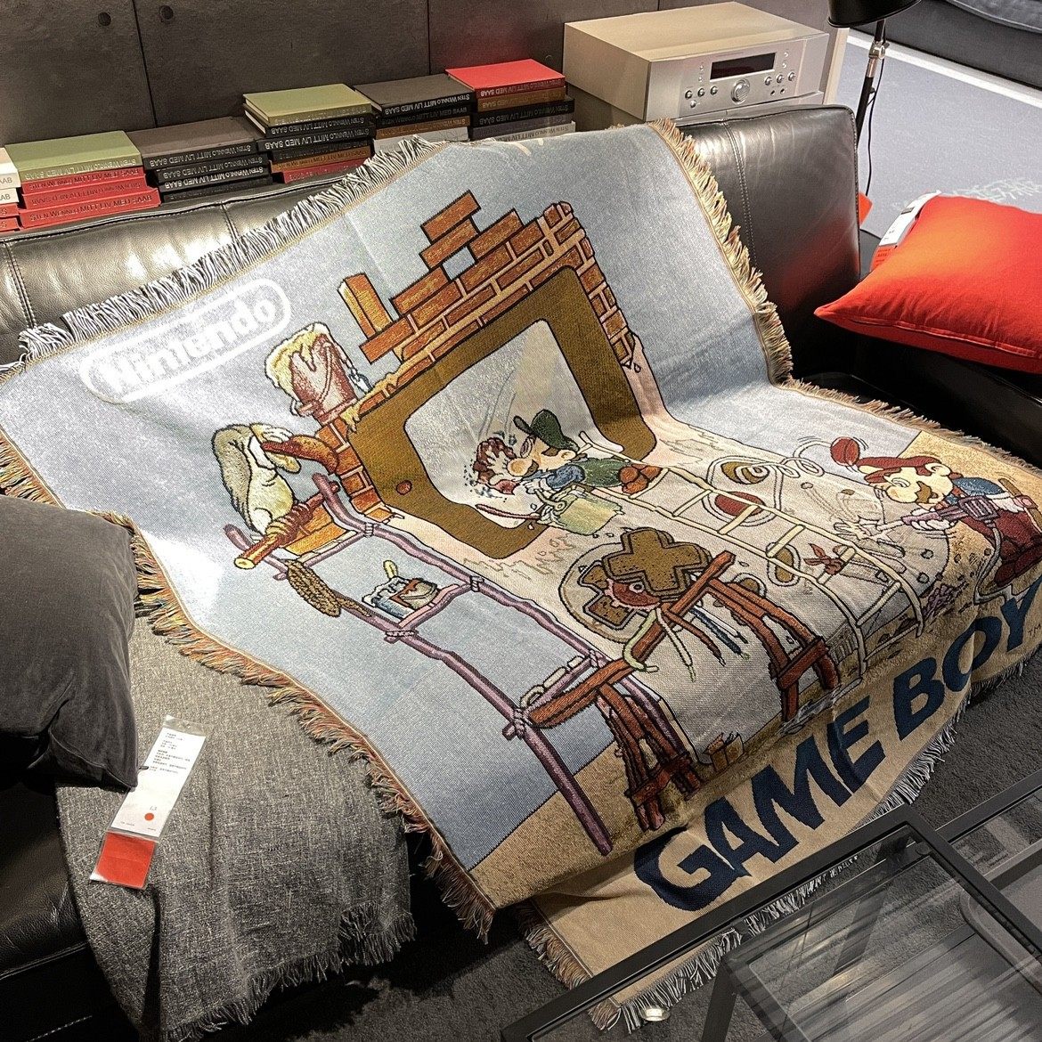 Super Mary game Sofa Towel Cotton Blanket Casual Blanket Foreign Trade Export Blanket Sofa Blanket Decorative Blanket