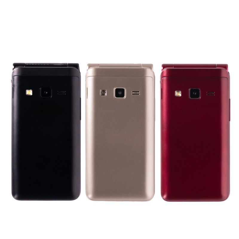 跨境外贸 G1650 智能手机大声大字翻盖按键老人机安卓外贸SMG手机