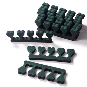 Disposable Finger Separator Toe Fixation Tool Manicure Nail Polish Foot Peach Heart Finger Separator Cotton Sponge Special