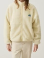 Long-sleeved fur coat-apricot