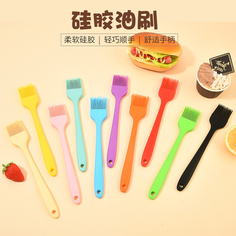 Silicone Oil Brush Barbecue Brush Oil Brush Non-Shedding Brush Food-Grade Baking Tool Special Barbecue Brush