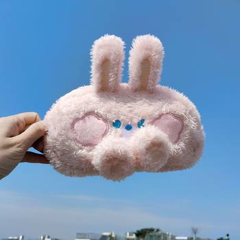 New plush ins high-looking pencil case Primary School student large capacity stationery box cute multi-functional storage bag wholesale