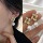 Серебряная игла S925, ароматный жемчуг, асимметричная мода, серьги в естественном стиле, женская индивидуальность, темперамент, дикие простые серьги для любви mini 19