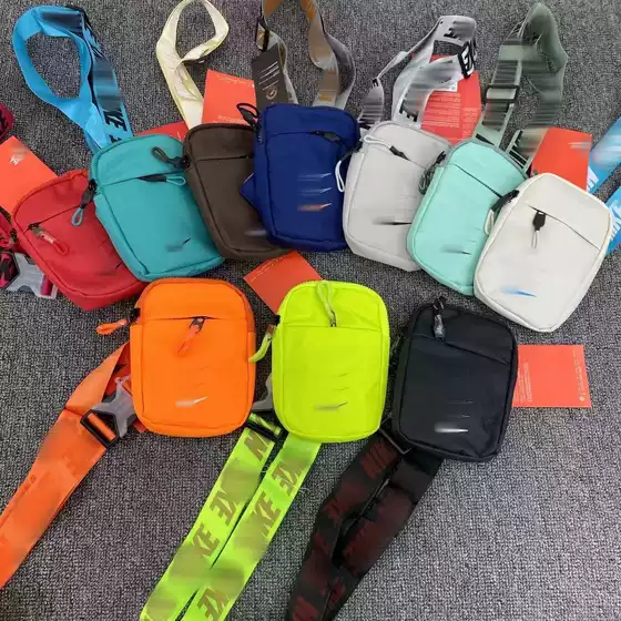 Fashion brand couple chest bag sports outdoor waist bag men's shoulder bag student messenger bag women's multi-functional small bag canvas bag