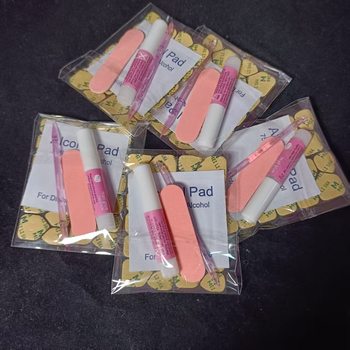 Wearable Nail Five-Piece Set Manicure Glue Fake Nail Wearable Nail Patch Patch Nail Art Tool Set