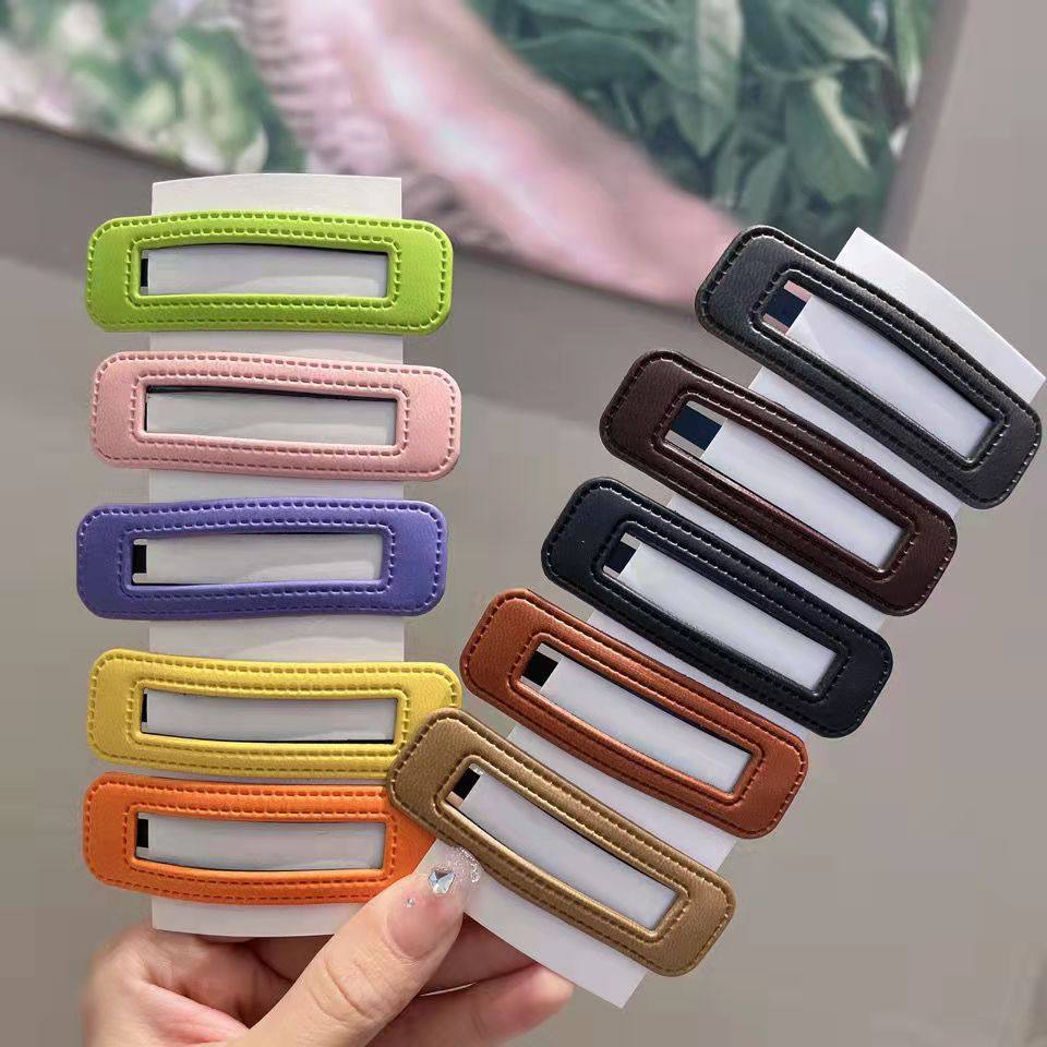 2025 Spring and Summer New Elegant Bb Clip Candy Color Side Clip Bangs Hairpin Ball Head Versatile Hairpin Hair Accessories