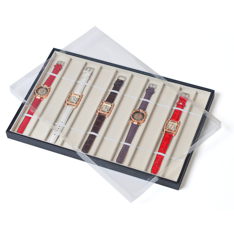 Ready Stock Watch Storage Box Multi-Grids Jewelry Display Watch Box Multi-Color Watch Box Storage Box Manufacturer Wholesale