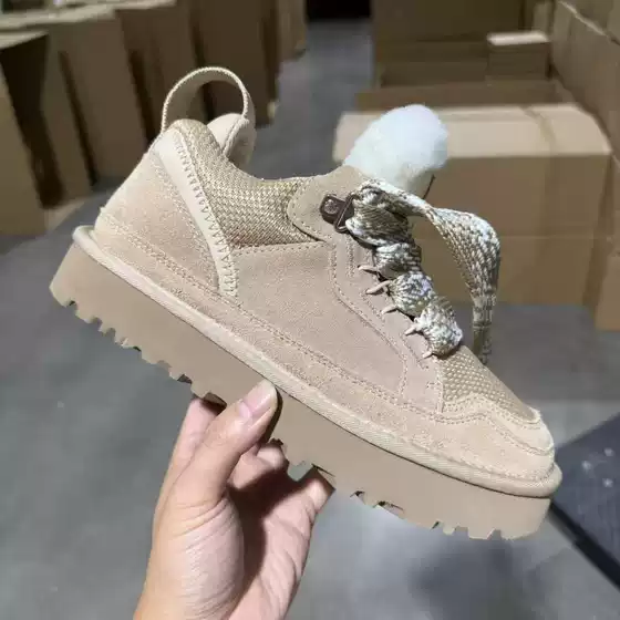 Henan Sangpo Snow Boots New Low-Top Mel Generation Non-Slip Warm Versatile Casual Height-Increasing Sports Style Women's Shoes