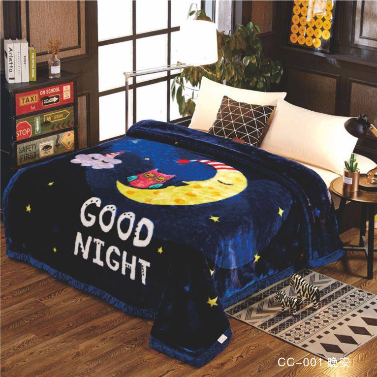 2025 New Double Thickened Raschel Blanket Autumn and Winter Adult Single and Double Blanket Gift Pre-wedding Wholesale