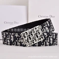 Black cloth silver buckle d