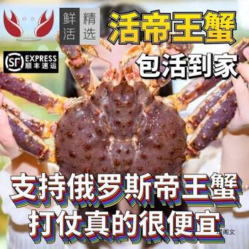 Fresh Live King Crab Seafood 5kg King Crab Large Crab Lobster Giant Long-Legged Crab Aquatic Products Delivered to Your Doorstep