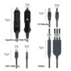 Cross-Border Hot-Selling Fourth Generation Gen Mini Model One-To-Three Type C to Dc Cigarette Lighter Car Charger