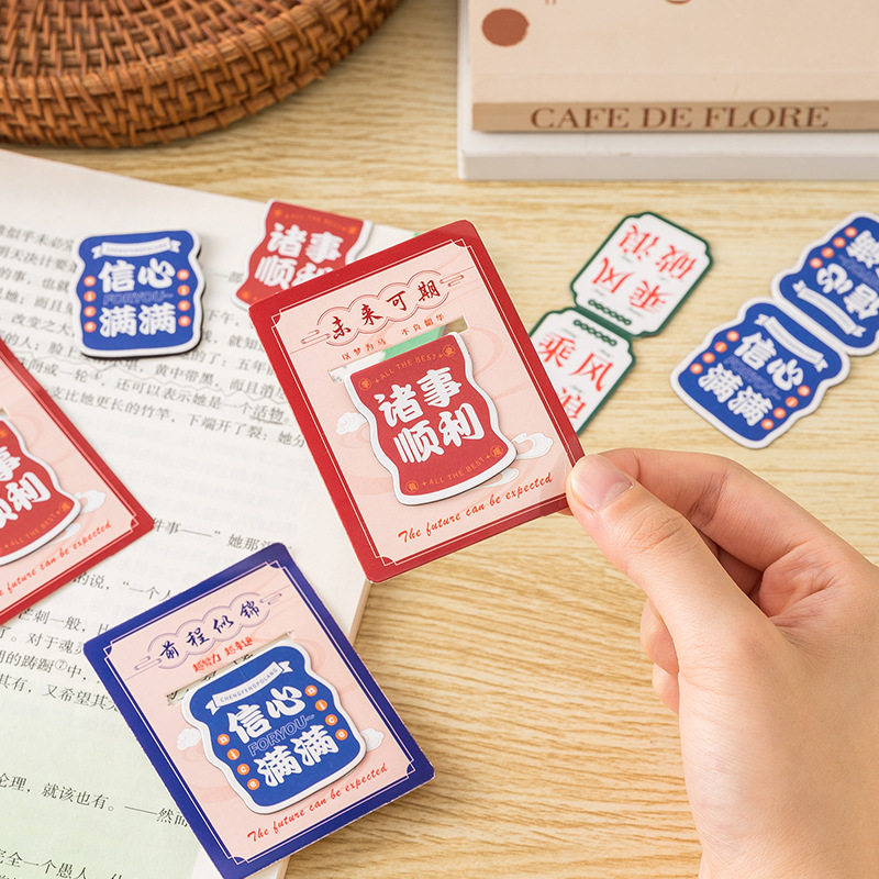 Inspirational Text Magnetic Bookmark Creative Encouragement Magnetic Bookmark Student Memo Reading Clip Mark Book Clip