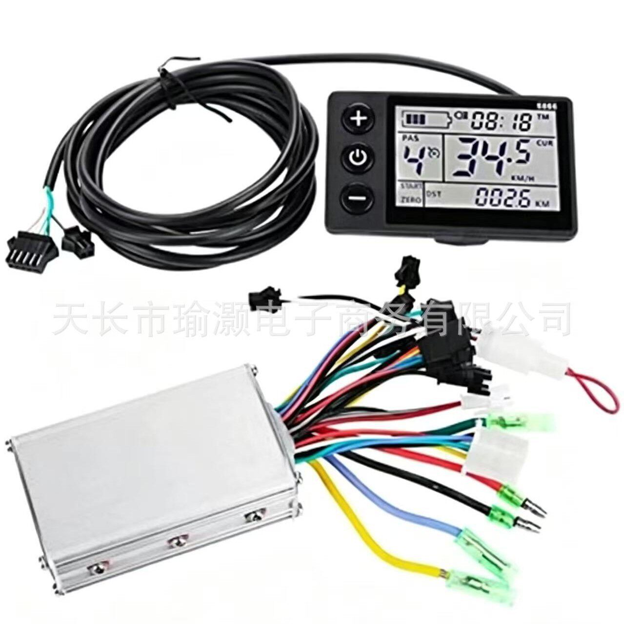 ตัวควบคุมลิเธียมแบบไร้แปรงถ่าน 24V36V48V250W350W สำหรับสกูตเตอร์ไฟฟ้าและจักรยาน สัญญาณ LCD รุ่น S866