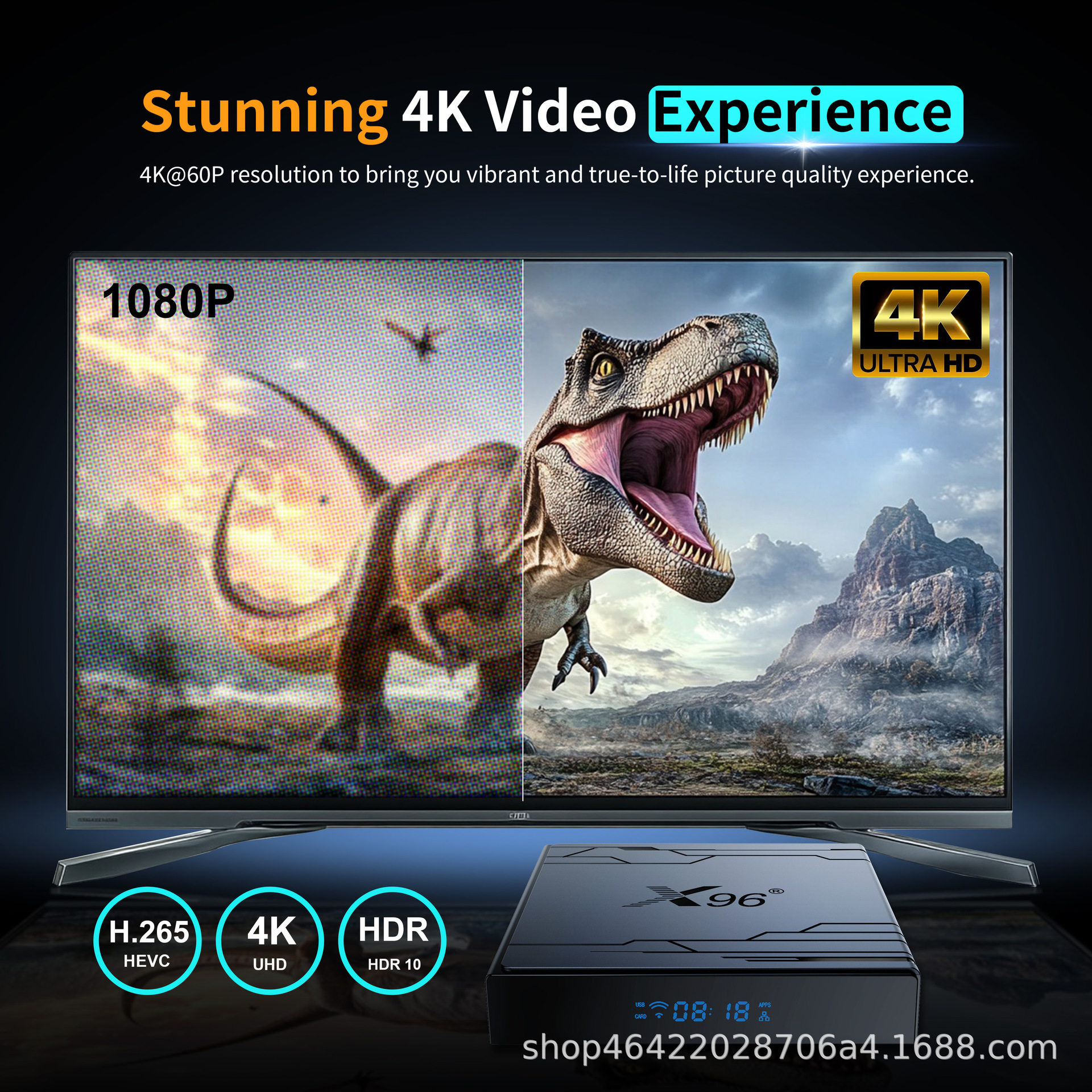 New Product X96Nex Network Set-Top Box S905Y5 Android 14Tv Box Export Model 4K Bluetooth Voice Wifi