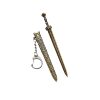 Mini Ancient Famous Sword 12cm Qin King Sword Metal Weapon Ornament Goujian Sword Model Toy Keychain Pendant