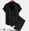 Short sleeve shorts black