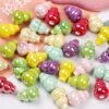 14*11mm colorful gourd vertical hole ceramic beaded diy handmade car hanging mobile phone chain bracelet accessories material loose beads
