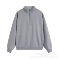 Gray half zip