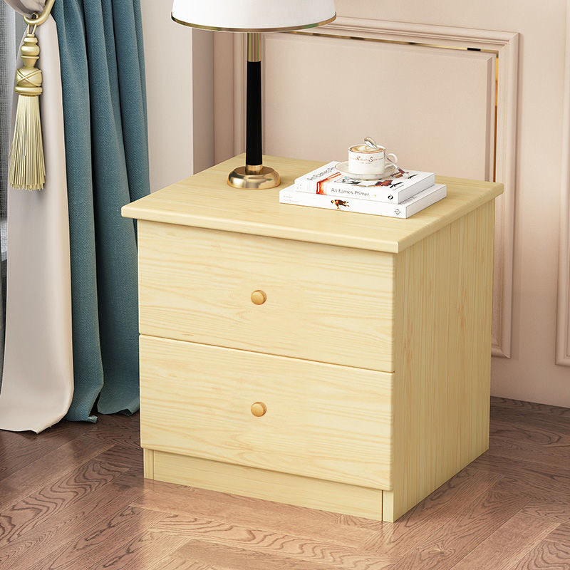 Bedside Table Solid Wood Pine Simple Modern Storage Cabinet Bucket Cabinet Bedroom Storage Cabinet Simple Side Cabinet Special Price