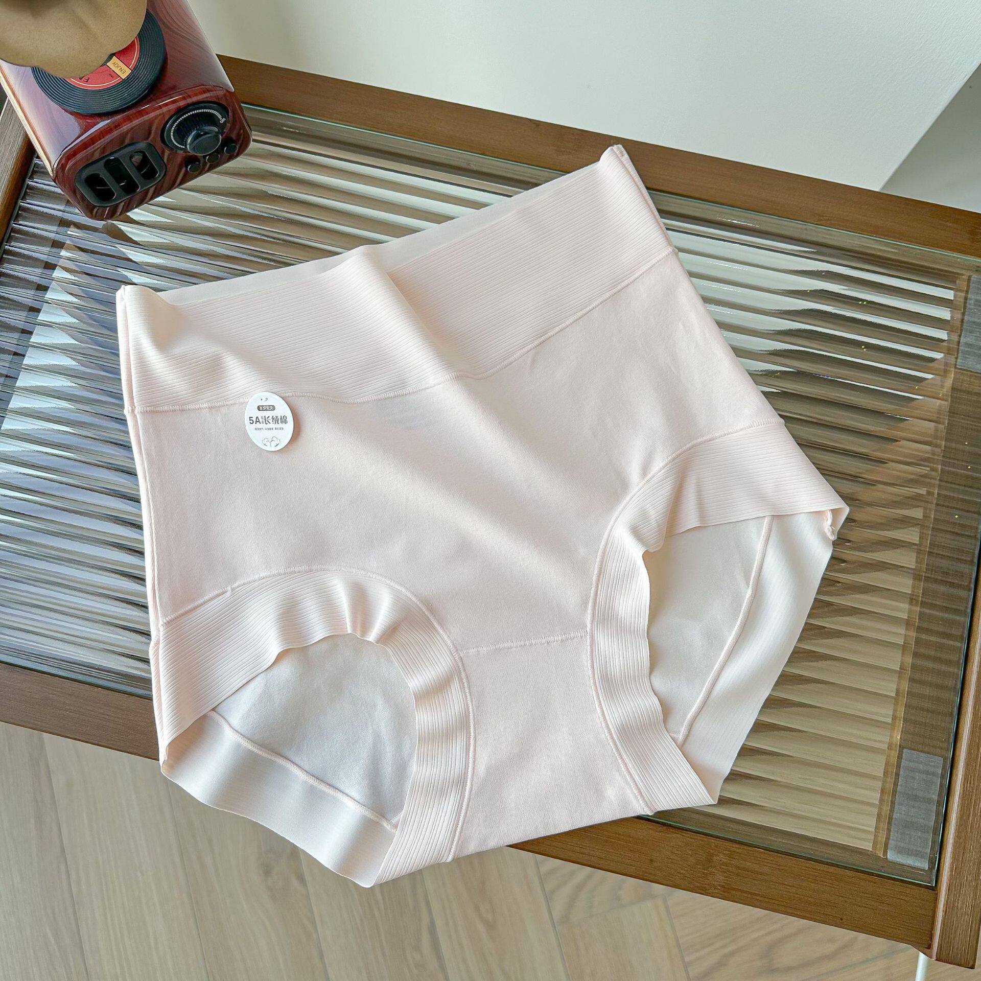 8285 大码200斤可穿5A抗菌简约高腰长绒棉女士内裤收腹舒适吸湿透