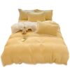 Milk Velvet Cashmere Four-Piece Winter Thickeneded Double-Sided Velvet Quilt Cover Coral Velvet Three-Piece Bed Bed Sheets Winter Fleece-Lined