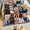 Cute Cartoon Animal Avatar Cotton Thread Blanket Sofa Blanket Single Person Blanket Sofa Cover Blanket Bed Blanket Wall Tapestry