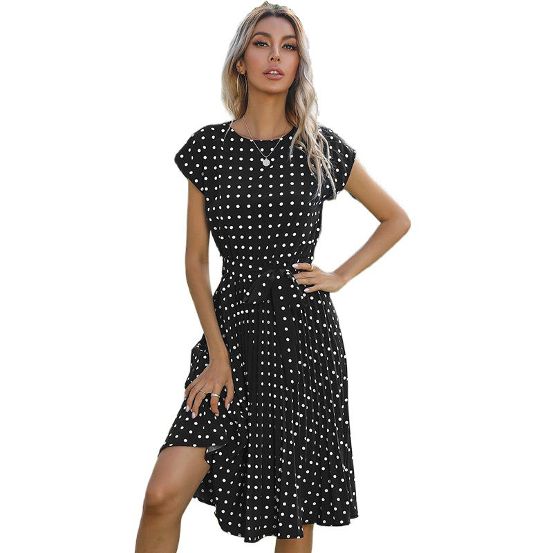 Polka Dot Dress Customizable Wholesale Stylish Design Perfect for Summer Events OEM ODM Available