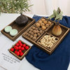 Chinese-style Wooden Tray for Cooking Tea Snack Plate Fruit Plate Dried Fruit Plate Afternoon Tea Snack Snack Pastry Refreshment Plate