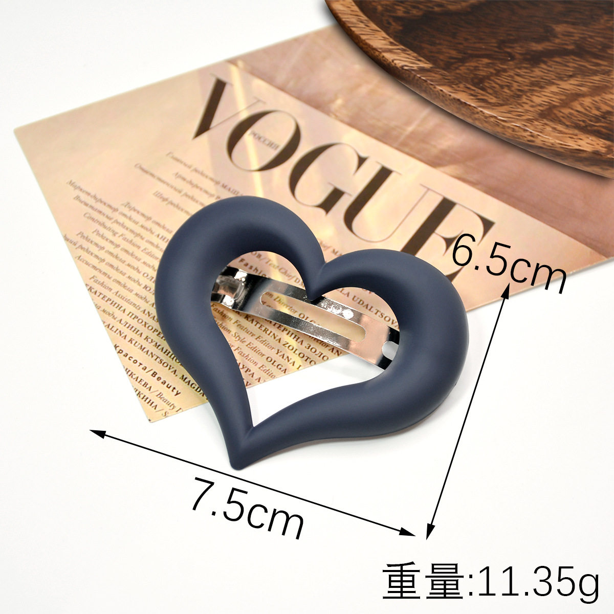 可爱多巴胺爱心发夹女磨砂方形新款发卡边夹高颜值夹子头饰发饰