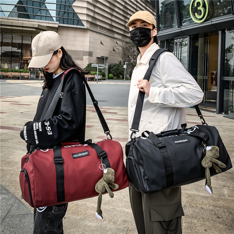 Short-distance Travel Luggage Bag Men's Sports Waterproof Gym Bag Lightweight Portable Large Capacity Travel Bag Female Student