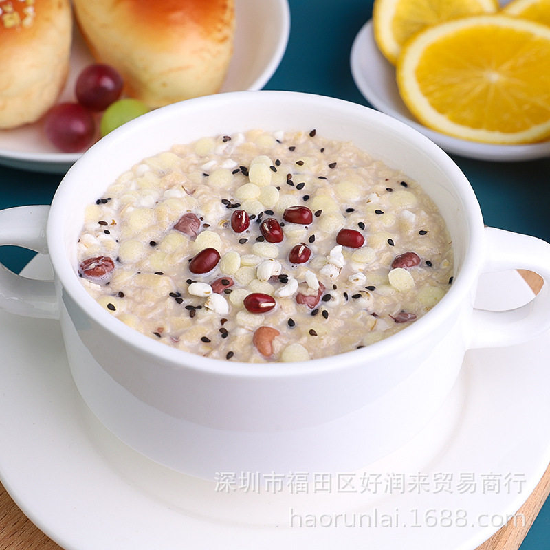 Zhimaike Whole Grain Oatmeal 735g Brewed Instant Breakfast Instant Free-Boiled Afternoon Tea Brewed Wholesale