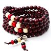 108 Sandalwood Buddha Beads Bracelet Fashion Ladies Casual Three Circle Bracelet Women's Jianghu Stall Hot Jewelry Wholesale