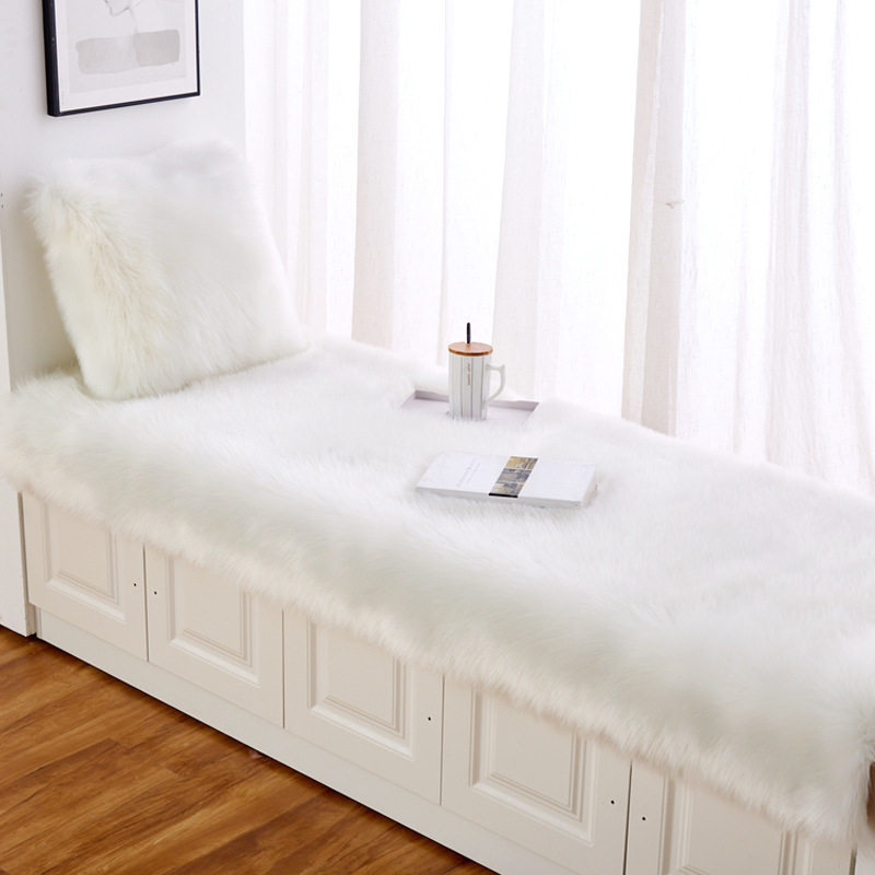 Amazon 2021 New Plush Bay Window Mat Window Sill Mat Balcony Mat Bedroom Imitation Wool Tatami Drop Shipping