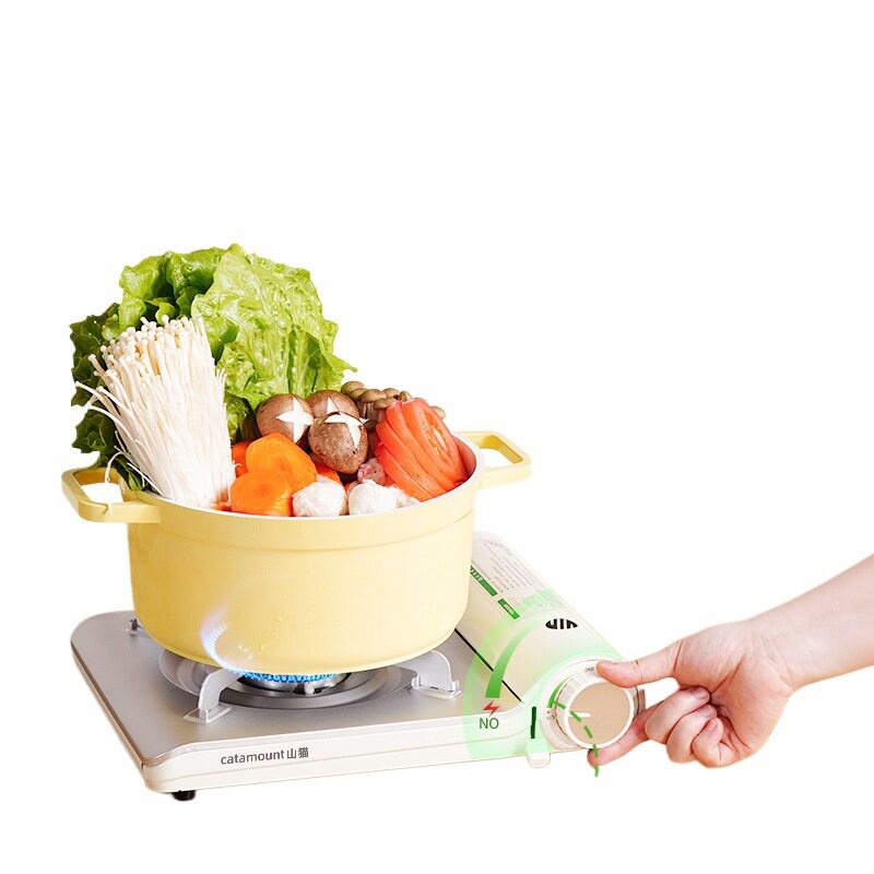 Ultra-Thin Cassette Stove New Convenient Gas Stove Card Magnetic Gas Stove Barbecue Hot Pot Camping Picnic Outdoor Stove