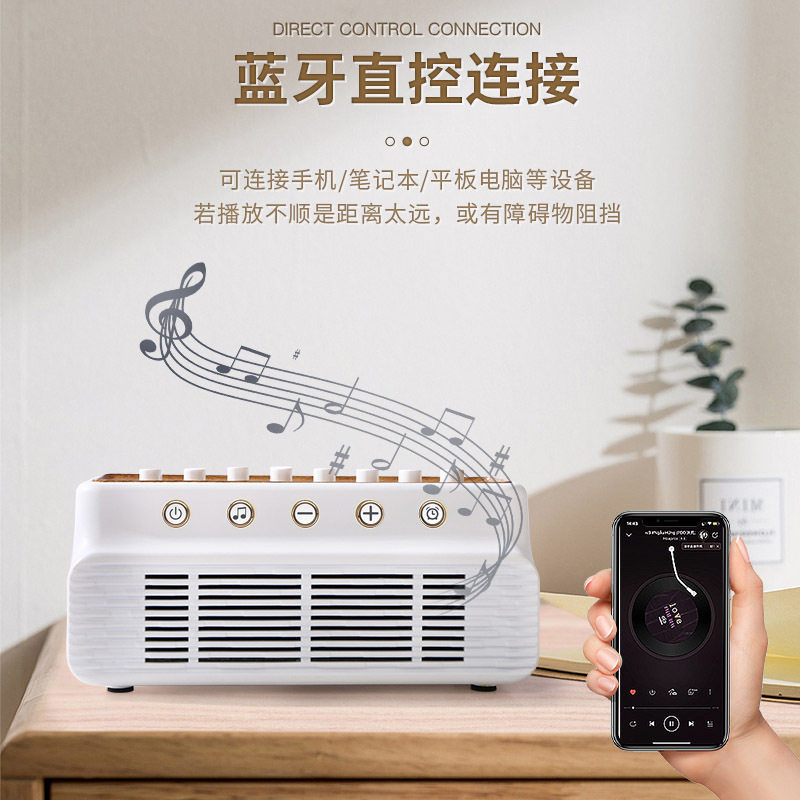 Bluetooth White Noise Sound Therapy Sleep Speaker Yoga Meditation Ear Picking Spa Soothing and Decompressing Natural Sound Scene Audio