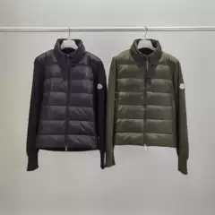 High Version Mengjia High Quality 25Ss New Stand Collar Hidden Hood Design Knitted Jacket Jacket Same Style for Men and Women