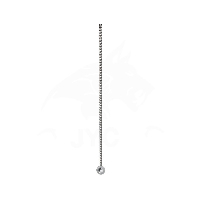 Steel Wire Rope Die-Cast Zinc Alloy Round Head Breakable Balcony Invisible Telescopic Clothes Drying Steel Wire Rope 304 Stainless Steel Clothes Drying