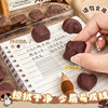 6-Pack Chocolate-Shaped Erasers for Primary School Students, Clean and Less Crumbs, Fun Snacks, Simulated Pencil Correction Erasers