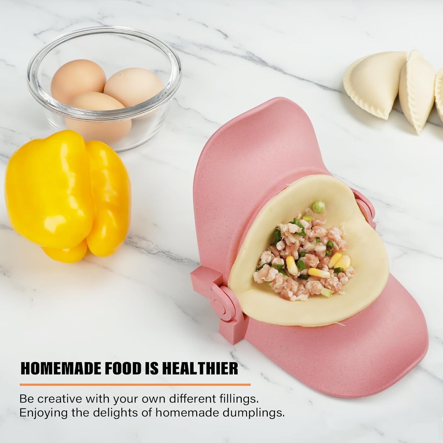 Household Dumpling Tools 5-Piece Set Handmade Kitchen Dumpling Maker Model Dumpling Making Tools Manual Dumpling Skin Set