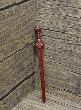 雷击枣木天师剑挂件吊坠道家法器随身配饰老料深色精雕手工打磨